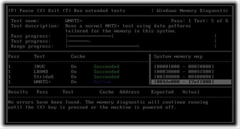 Windows Memory Diagnostic Simple